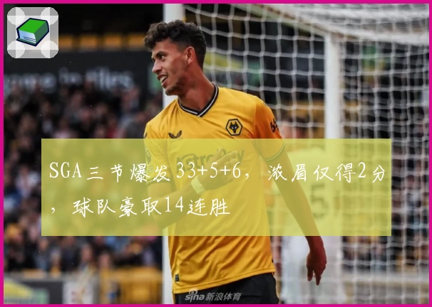 SGA三节爆发33+5+6，浓眉仅得2分，球队豪取14连胜